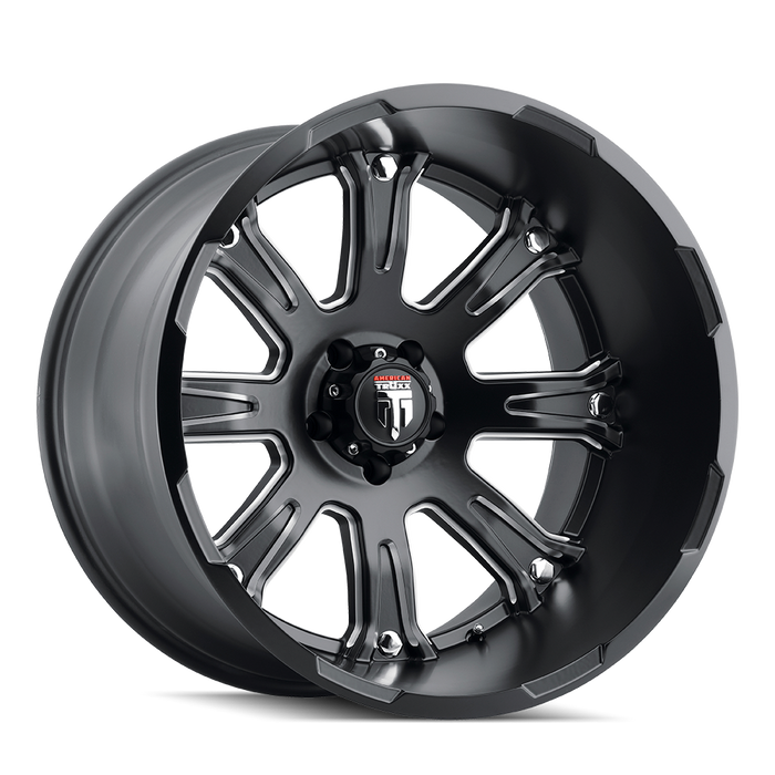 TWG AMERICAN TRUXX BOMB (AT154) BLACK/MILLED 20X12 6-135 -44MM 87.1MM