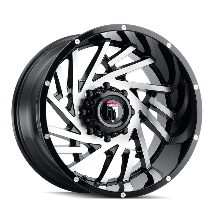 TWG AMERICAN TRUXX WEB (AT161) BLACK/MACHINED 20X12 5-127 -44MM 78.1MM