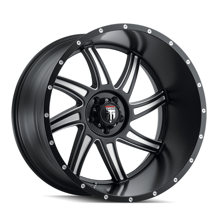 TWG AMERICAN TRUXX VORTEX (AT162) BLACK/MILLED
