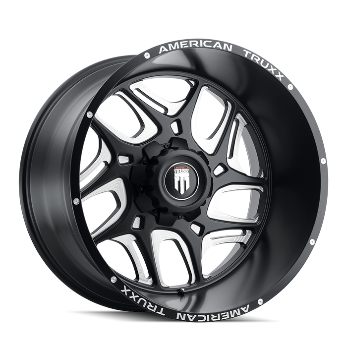 TWG AMERICAN TRUXX SWEEP (AT1900) BLACK/MILLED 22X12 5-139.7 -44MM 110.3MM