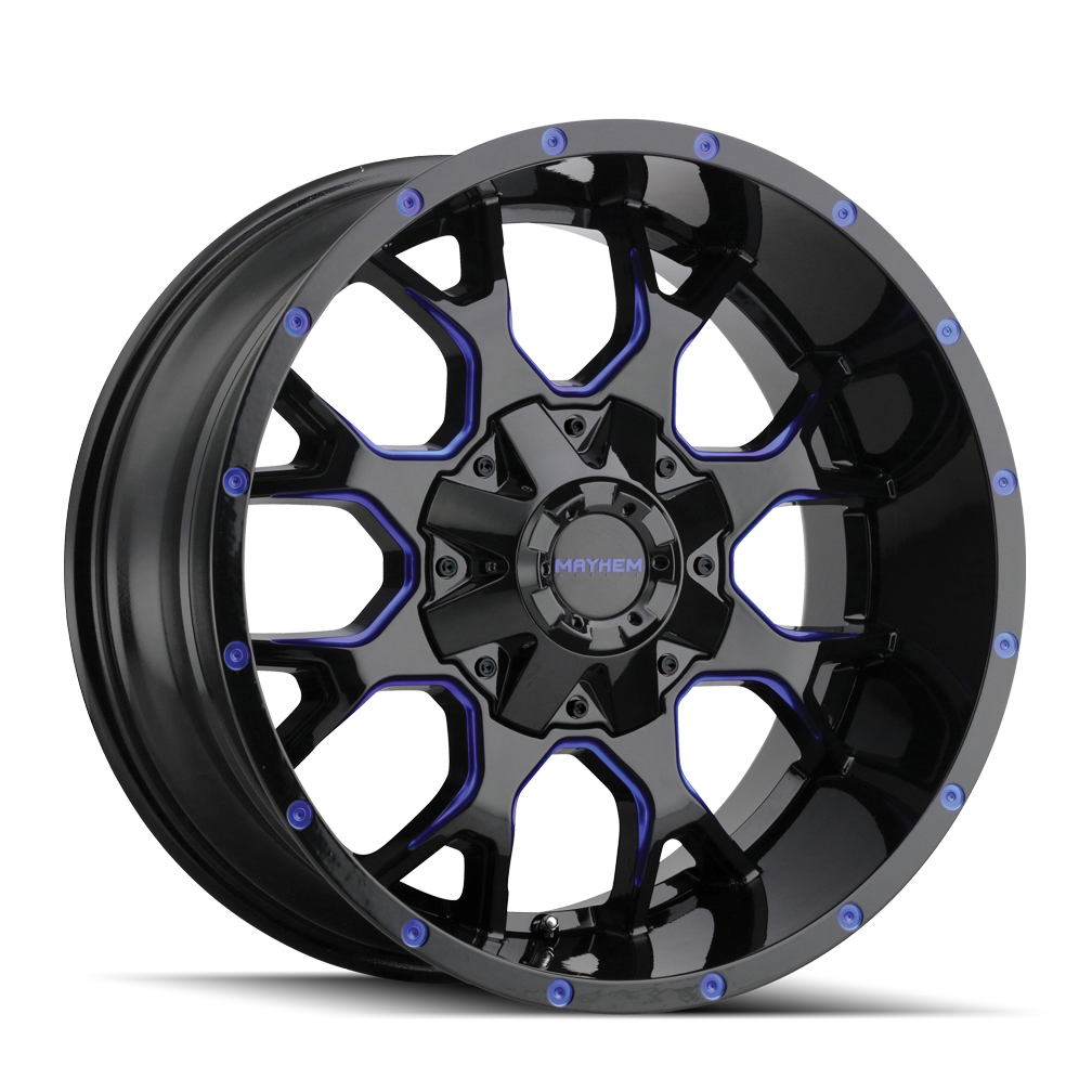 TGW MAYHEM WARRIOR (8015) GLOSS BLACK MILLED PRISM BLUE