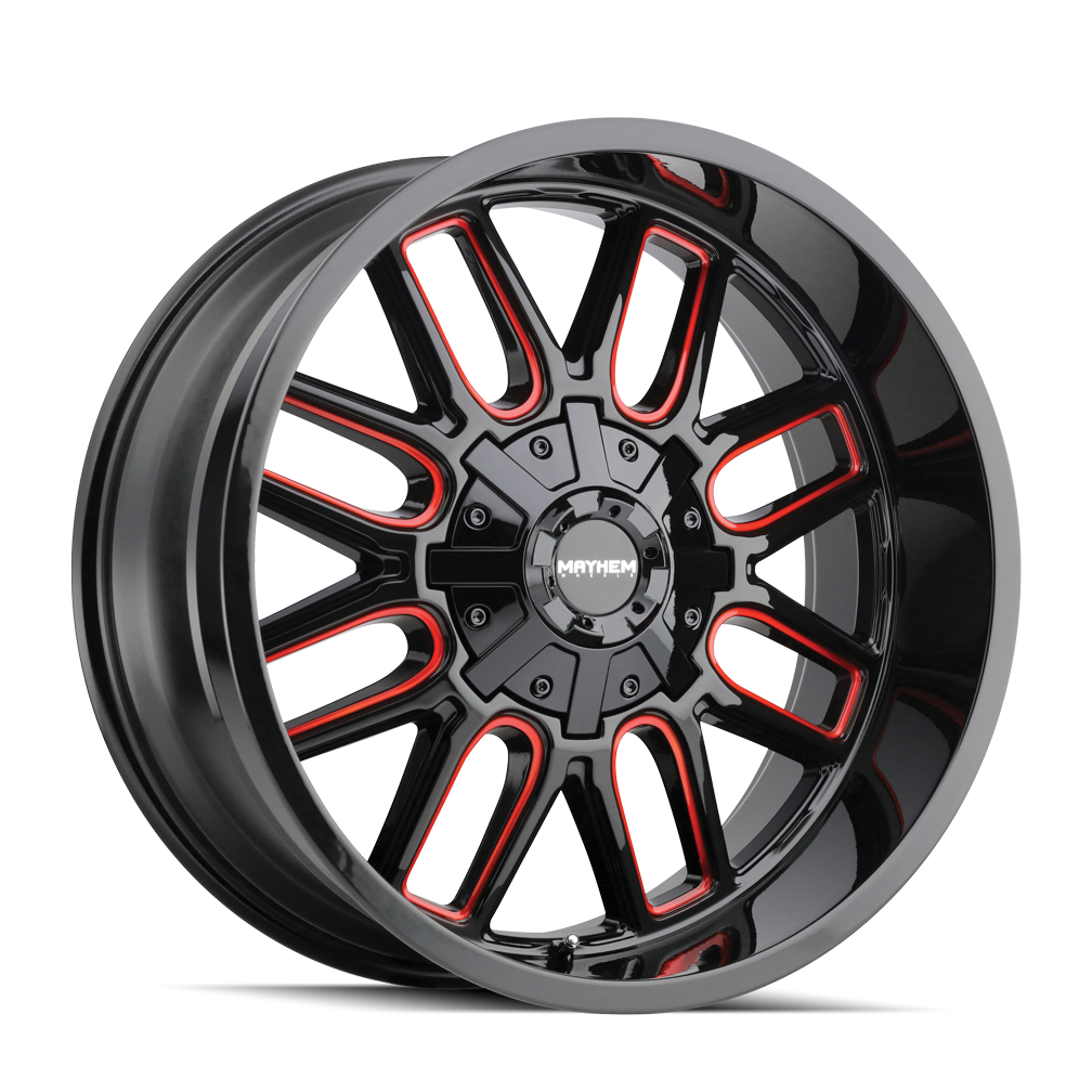 TGW MAYHEM COGENT (8107) GLOSS BLACK MILLED PRISM RED