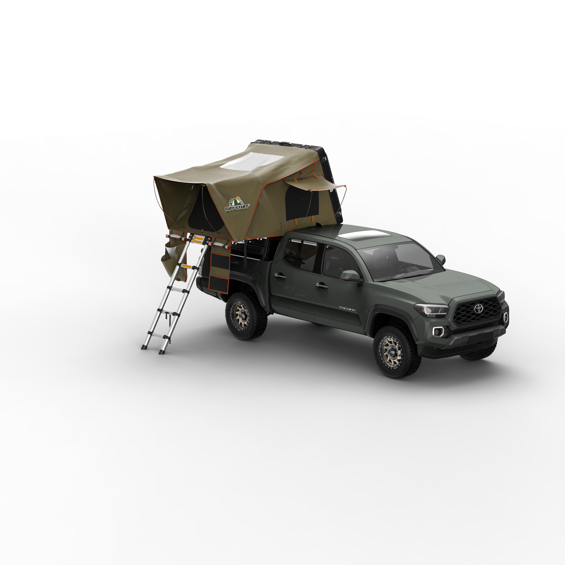 Tuff Stuff Overland Alpha II Hardshell Rooftop Tent, Black, 2 Person