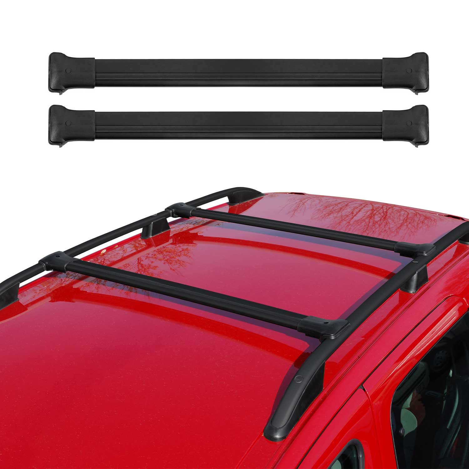 2012-2015 Chevrolet Captiva Sport Roof Rack Cross Bars Black