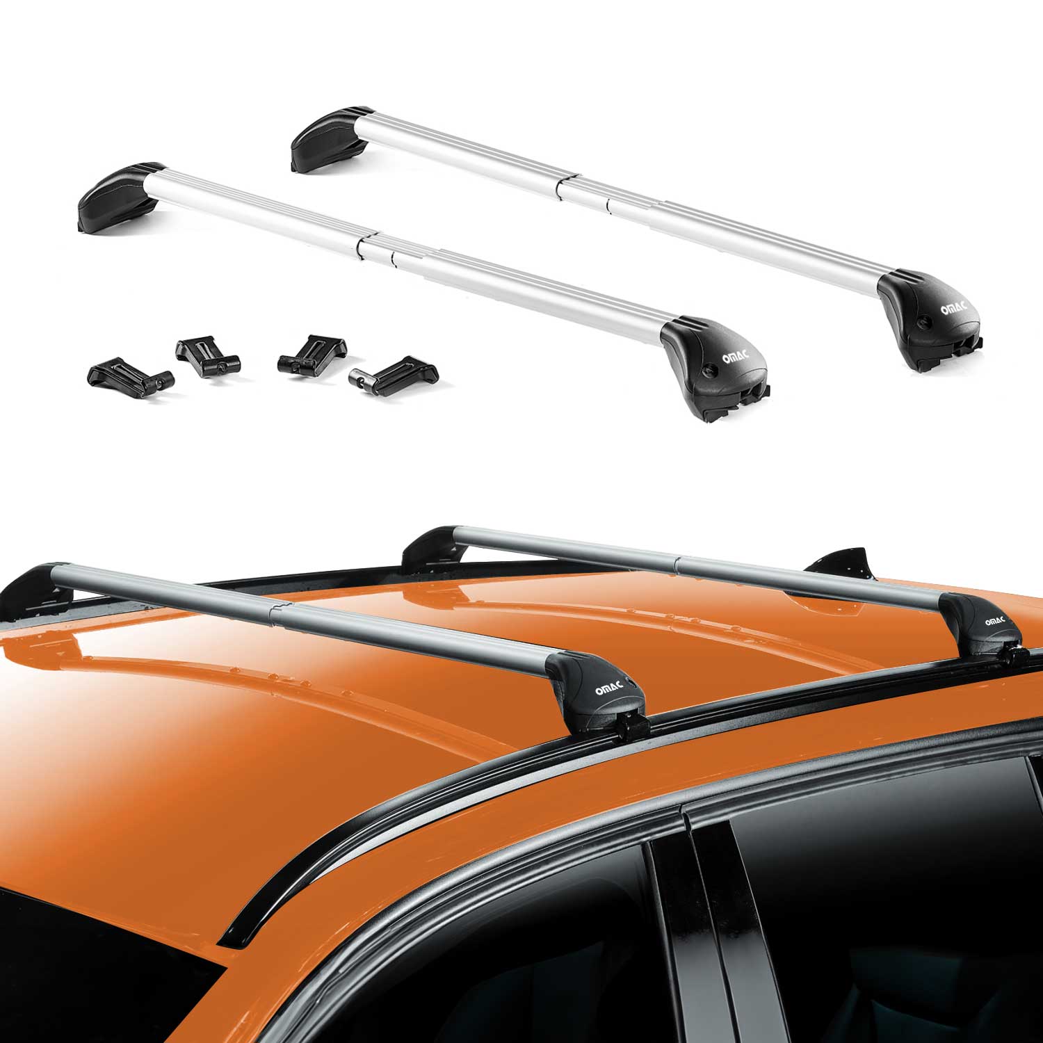2021-2024 Chevrolet Trailblazer Roof Rack Cross Bars Black Carrier 2 Pcs