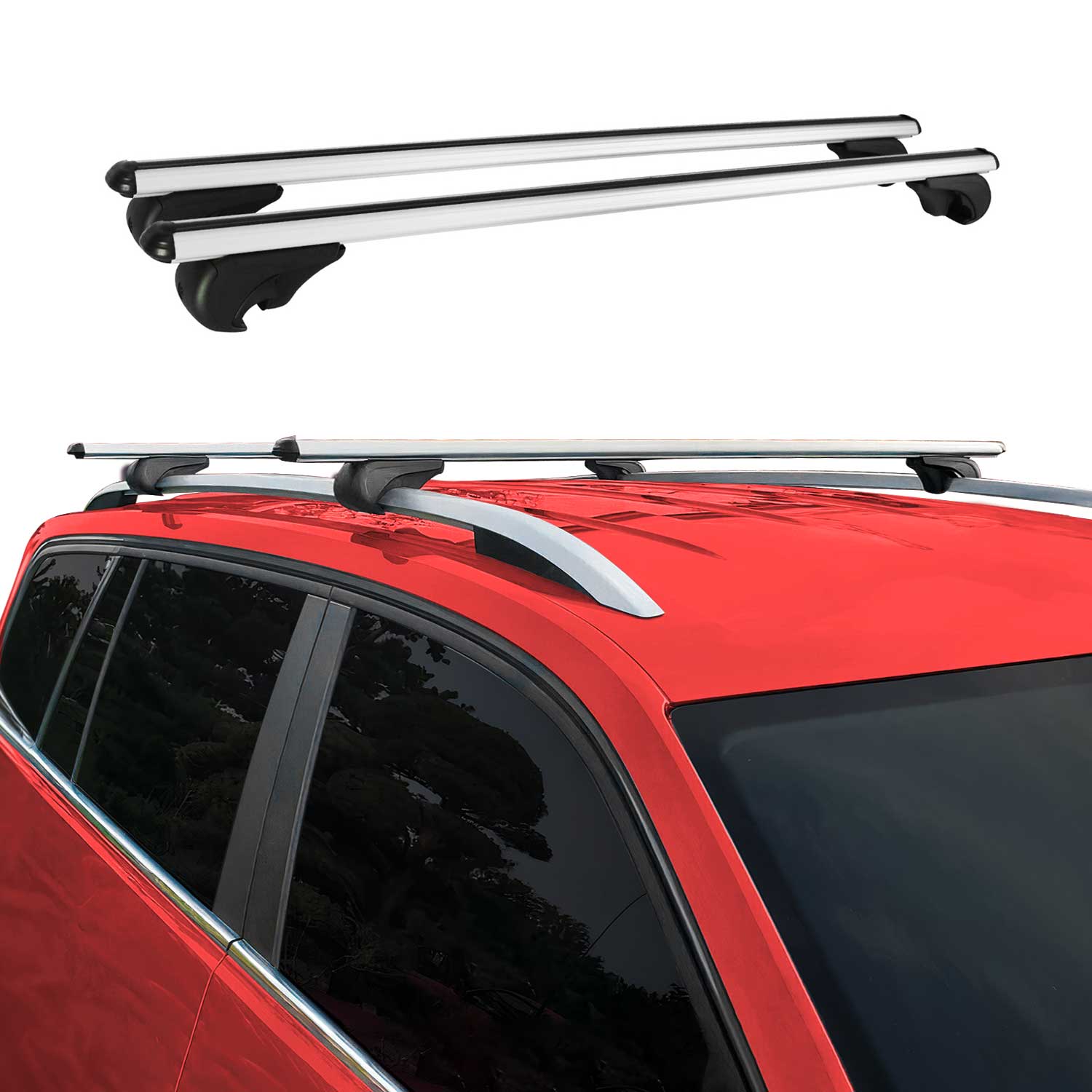 2021-2024 Ford Bronco Roof Rack Cross Bars Silver