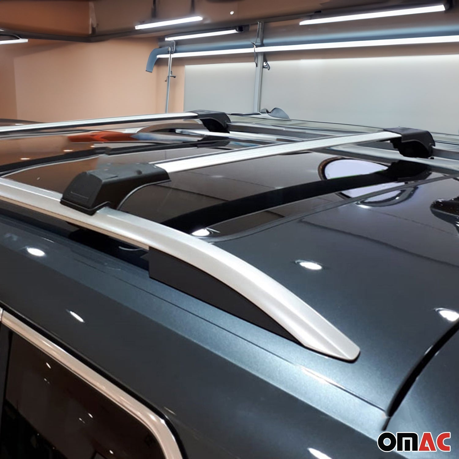 2010-2013 Ford Transit Connect Roof Rack Cross Bars Silver