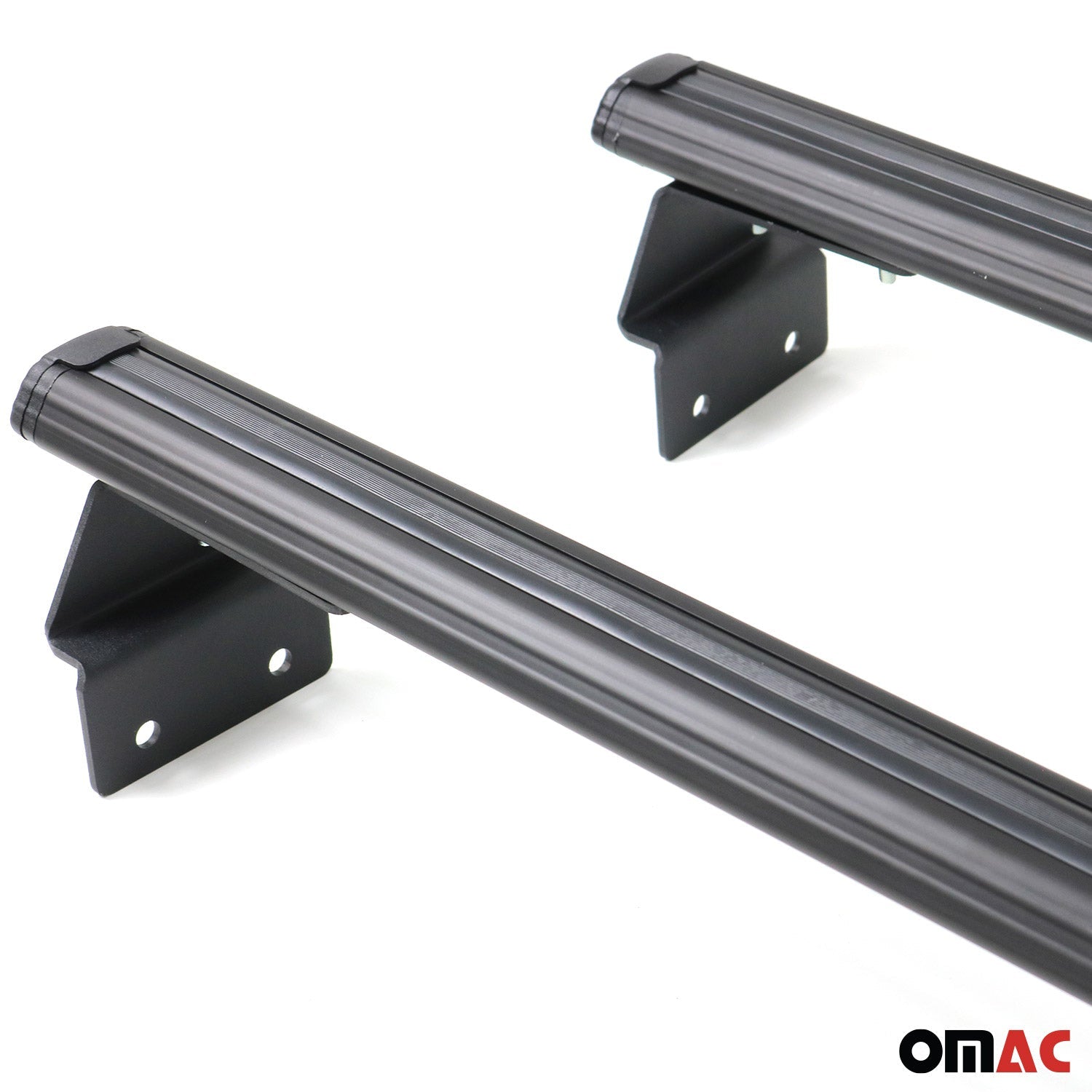 2022-2024 Ford Ranger II Trunk Bed Carrier Roof Racks Alu Black 2 Pcs