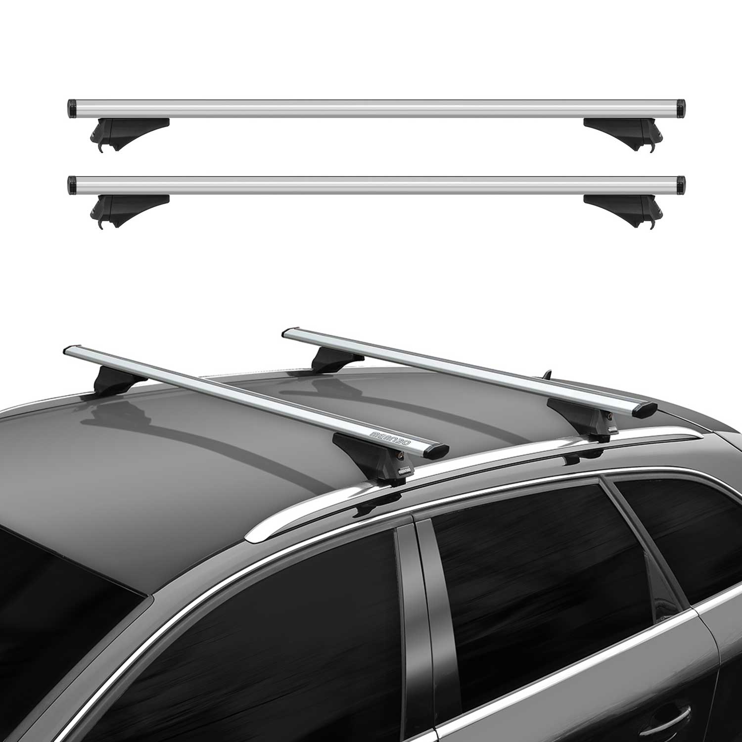 2012-2014 BMW 3 Series F31 Wagon Roof Rack Cross Bars Silver