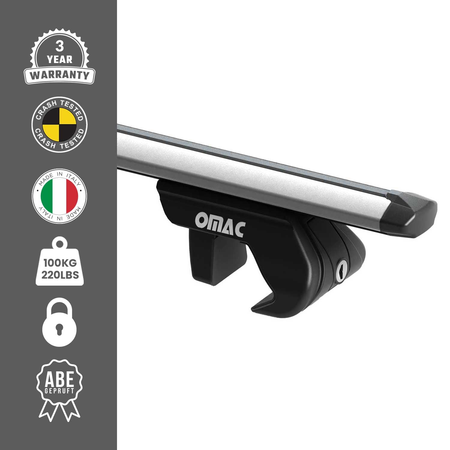 2012-2015 Chevrolet Captiva Sport Roof Rack Cross Bars Silver Carrier 2 Pcs