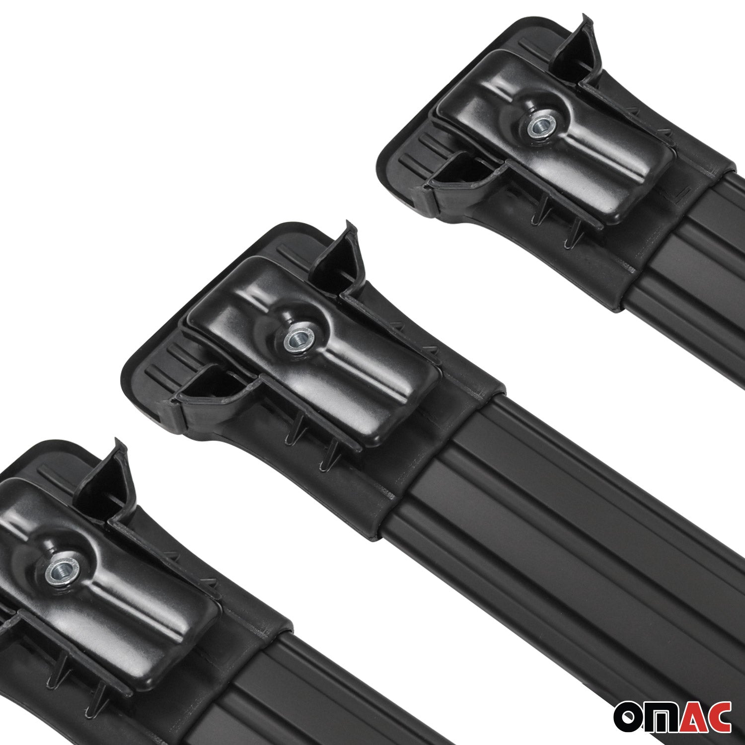 2015-2025 Ford Transit Roof Rack Cross Bars 3Pcs Black