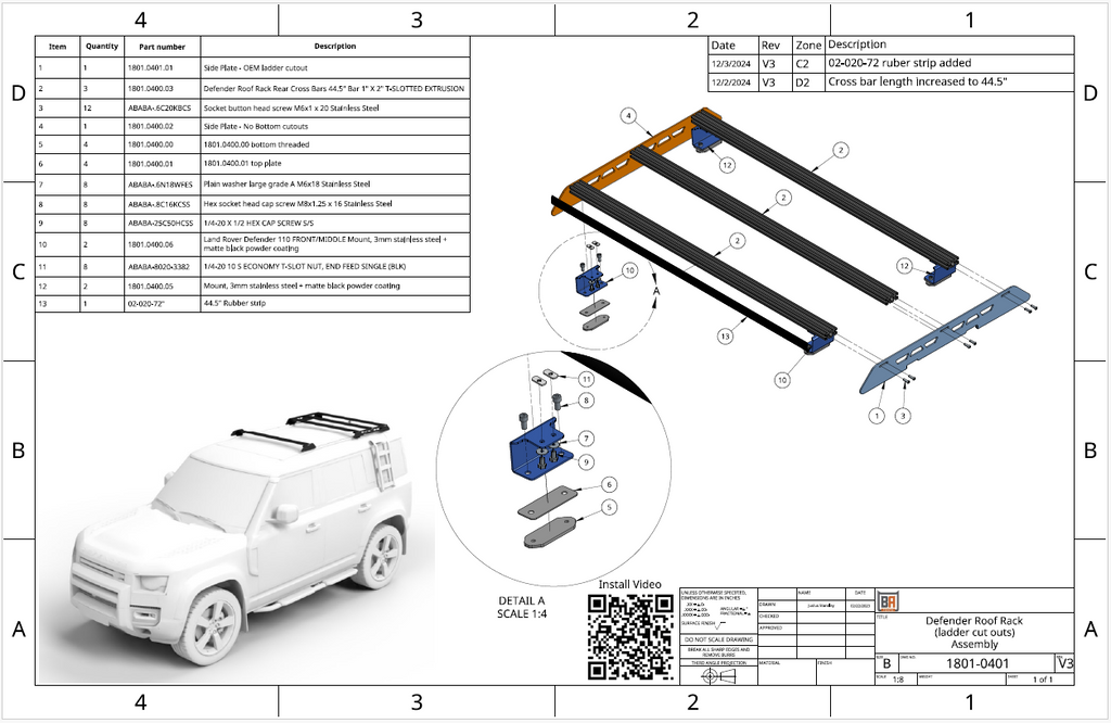 Land Rover Defender Roof Rack