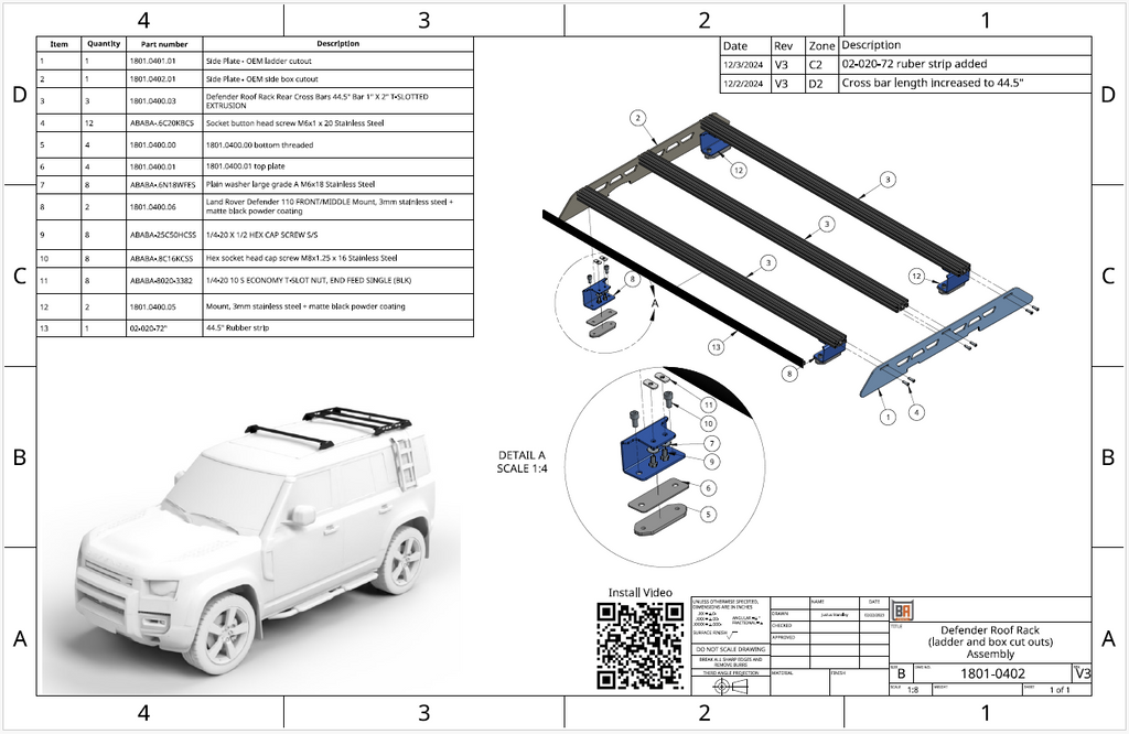 Land Rover Defender Roof Rack