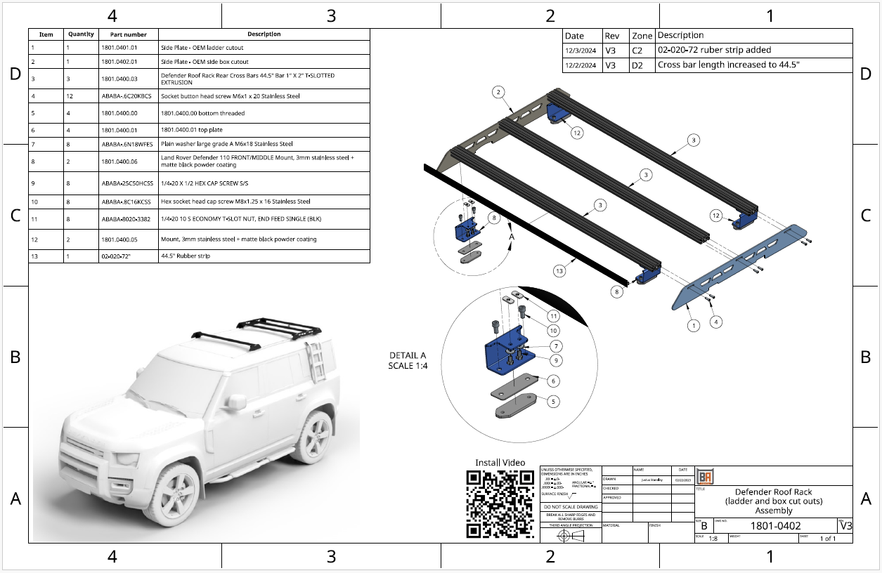 Land Rover Defender Roof Rack