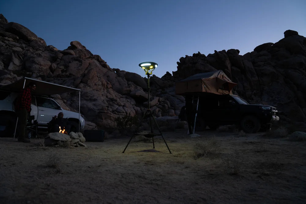 Tuff Stuff Overland Halo 9.75" Solar Freestanding Light With Speaker