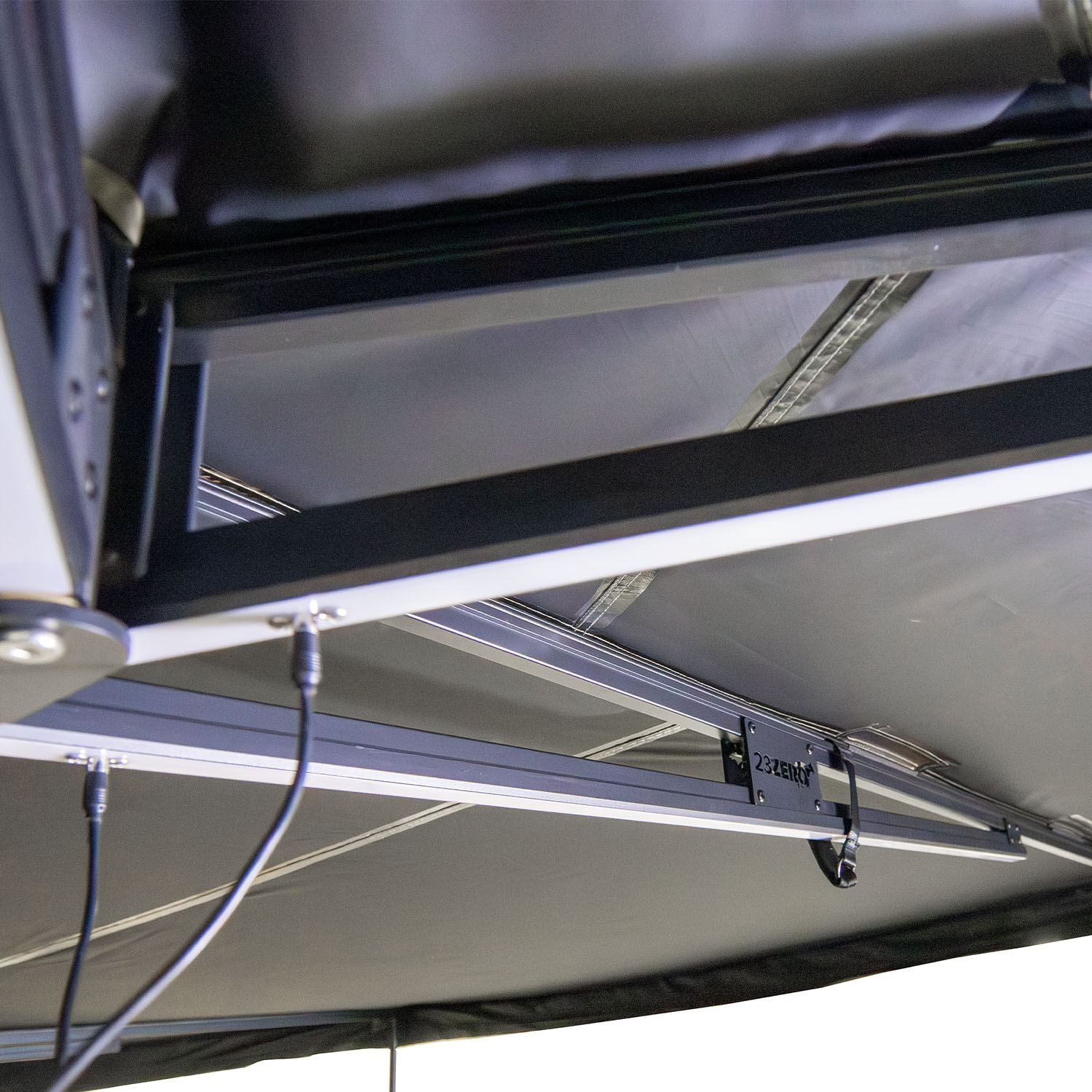 Peregrine PRO Freestanding 270-Degree Awning with Light Suppression