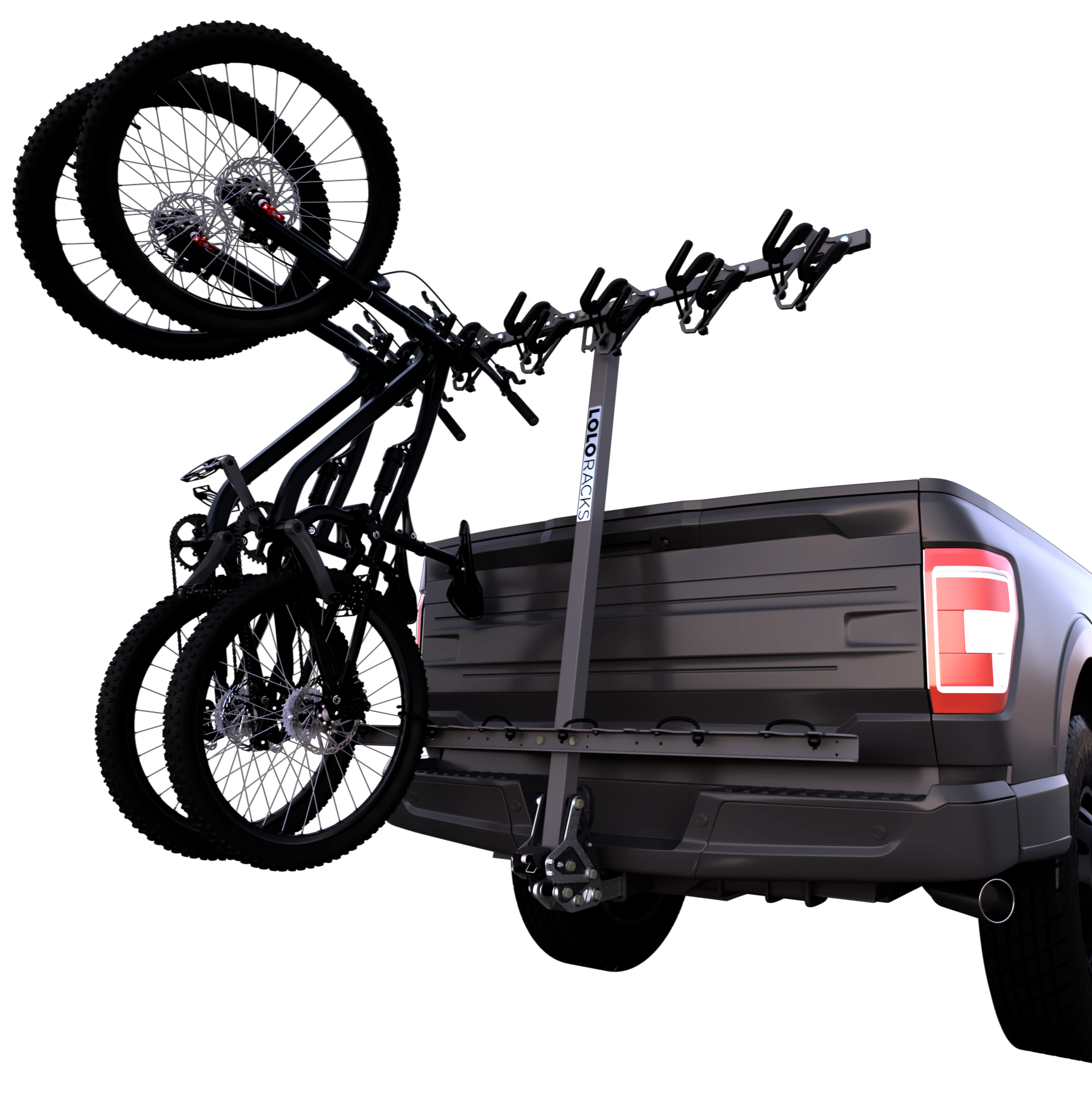 Lolo Racks 6 Bike Rack with Foot Activated Tilt