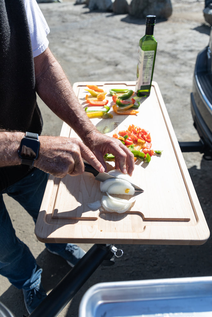 HitchFire Cutting Board Side Table