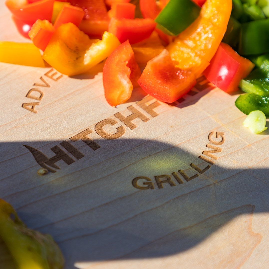 HitchFire Cutting Board Side Table