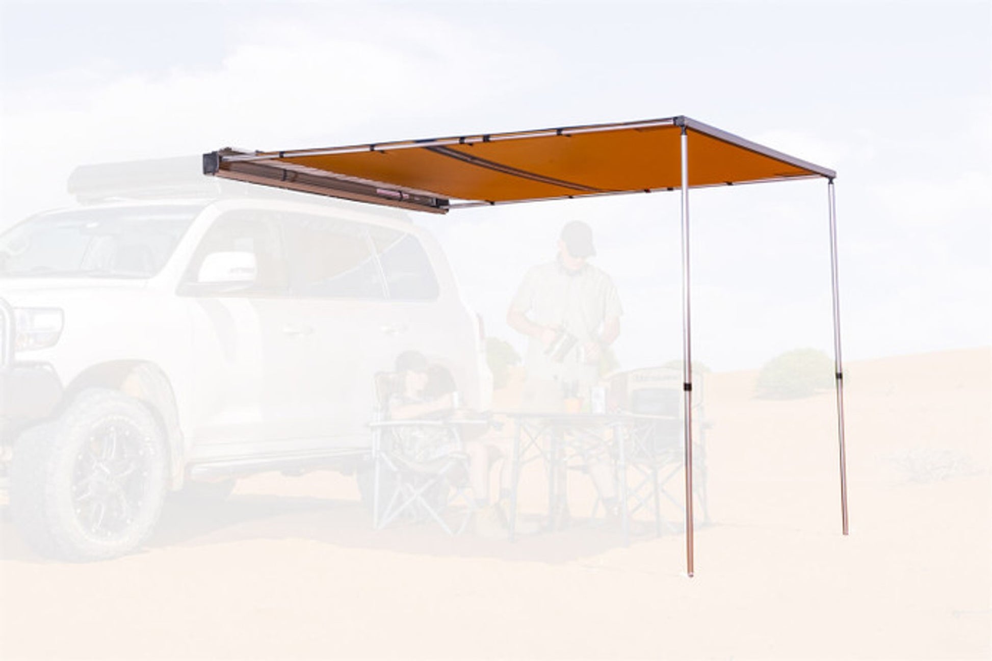 Durable 2.5M Hard Case Awning with LED Light 2.5M 814412A