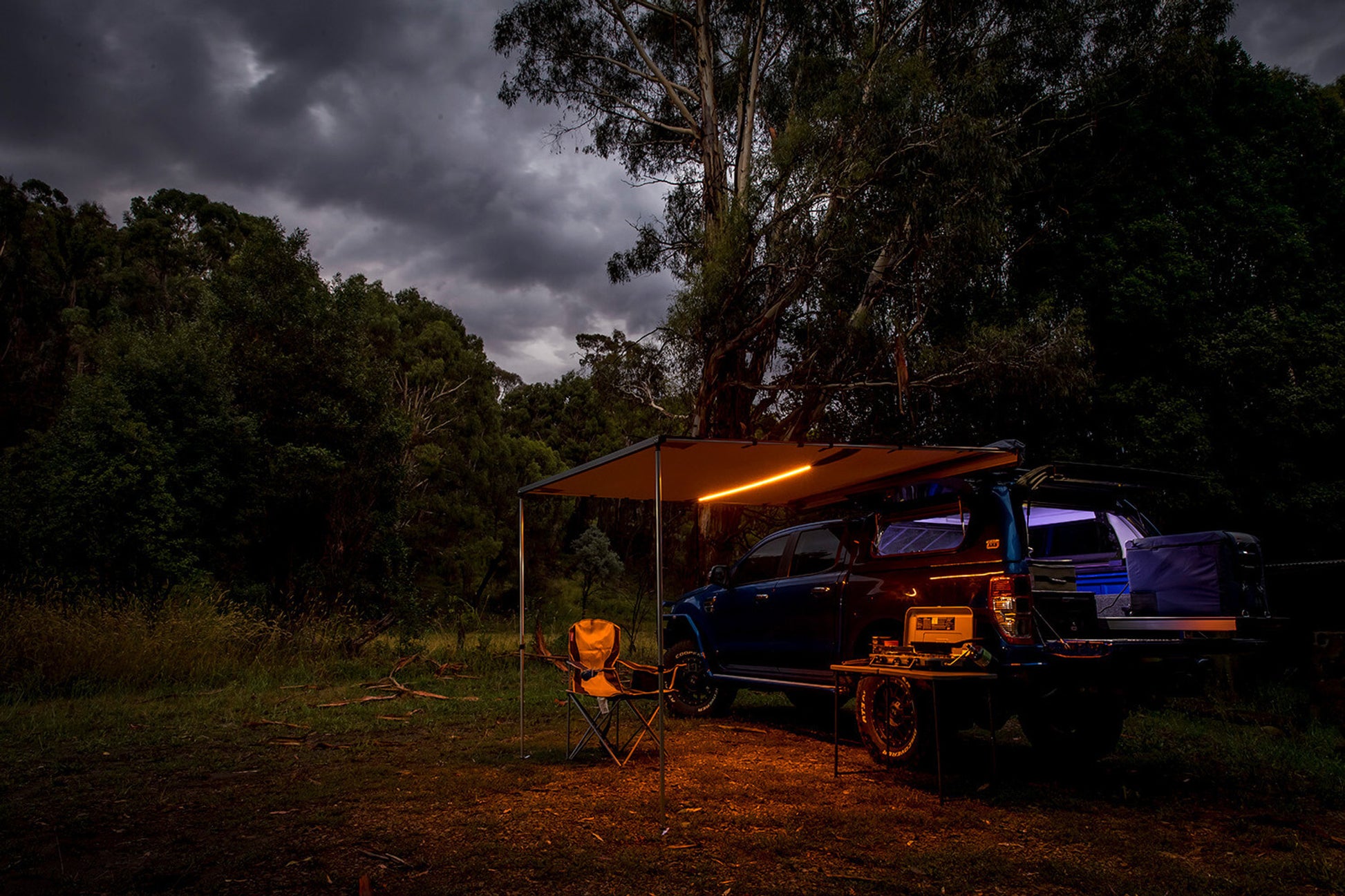 Soft Case Awning With Light 2.0m