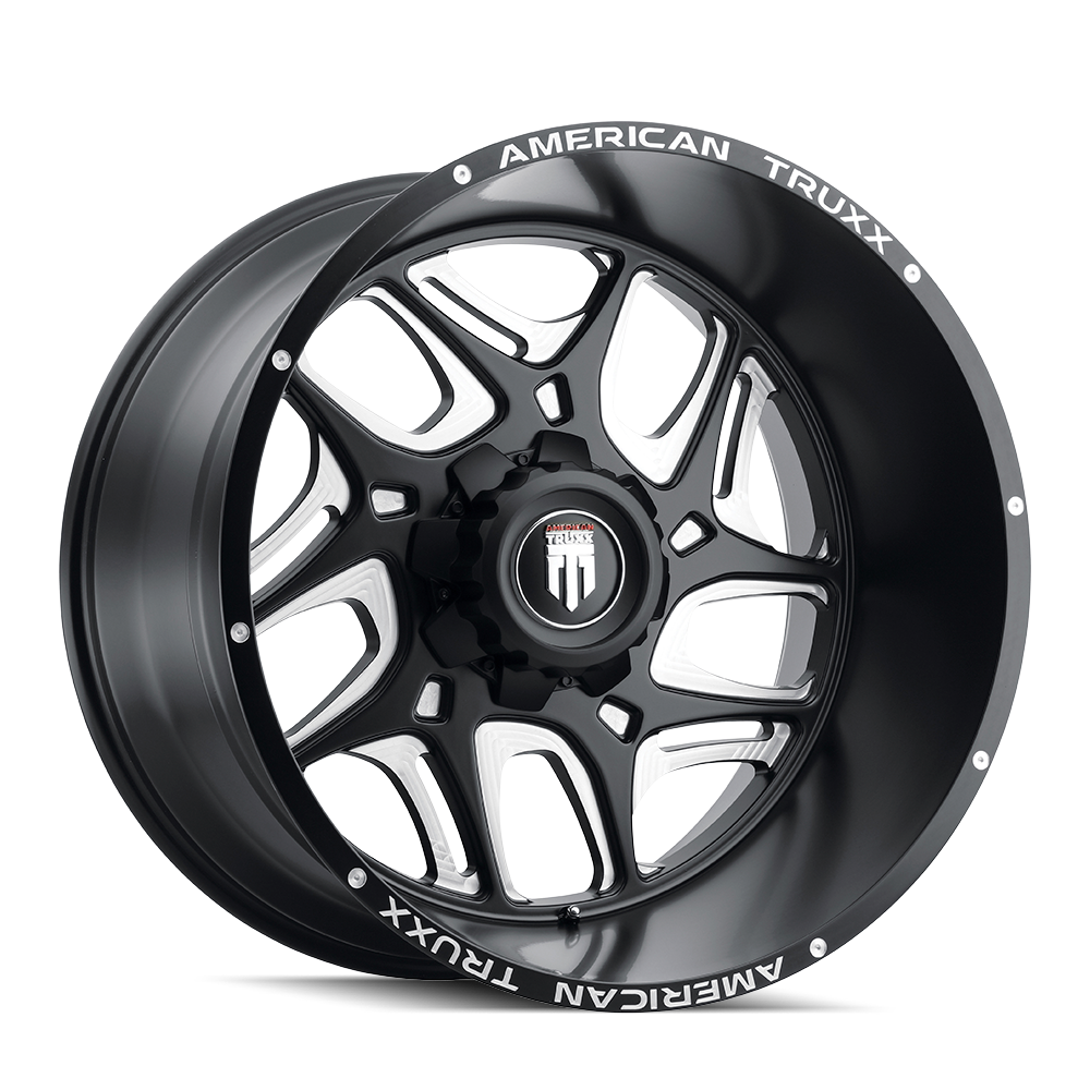 TWG AMERICAN TRUXX SWEEP (AT1900) BLACK/MILLED 22X12 5-139.7 -44MM 110.3MM