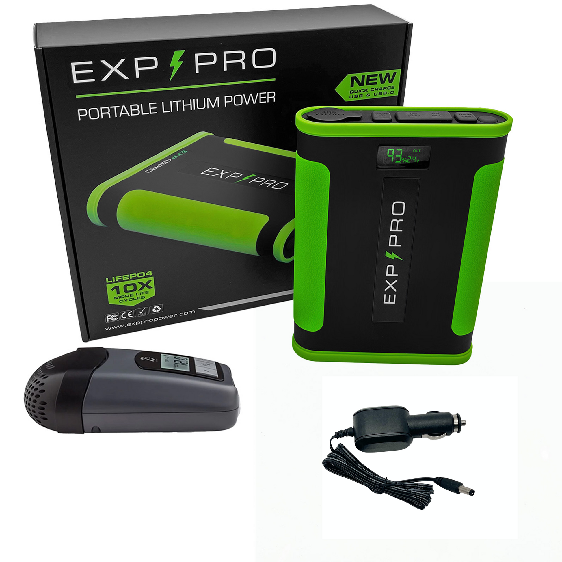 EXP48PRO APEX Battery (CPAP DC Cord Included)