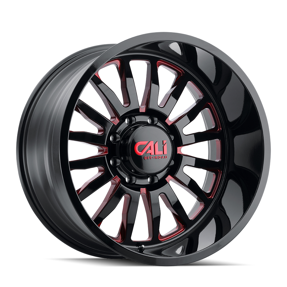 TWG CALI OFF-ROAD SUMMIT (9110) GLOSS BLACK MILLED PRISM RED