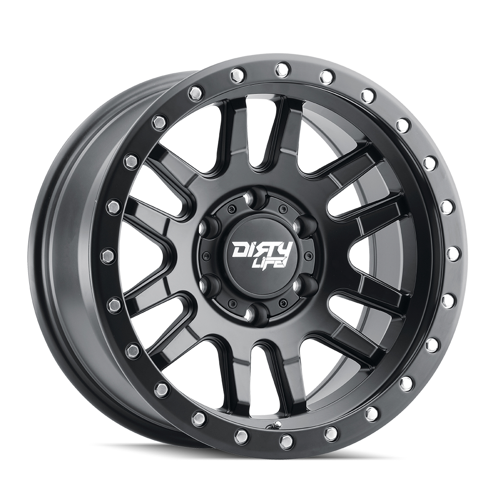 TWG DIRTY LIFE CANYON PRO (9309) MATTE BLACK/MATTE BLACK LIP 17X9 6-135 0MM 87.1MM
