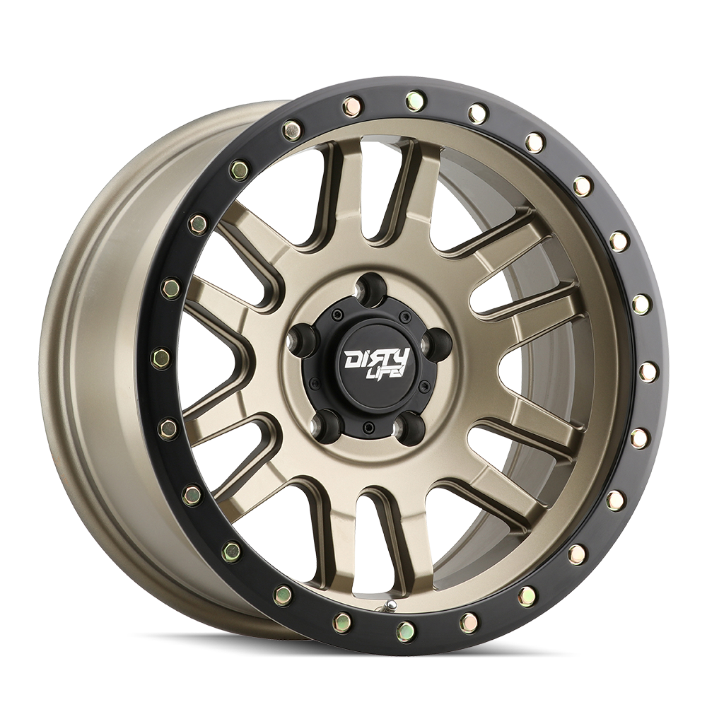 TWG DIRTY LIFE CANYON PRO (9309) SATIN GOLD/BLACK LIP 17X9 6-135 0MM 87.1MM