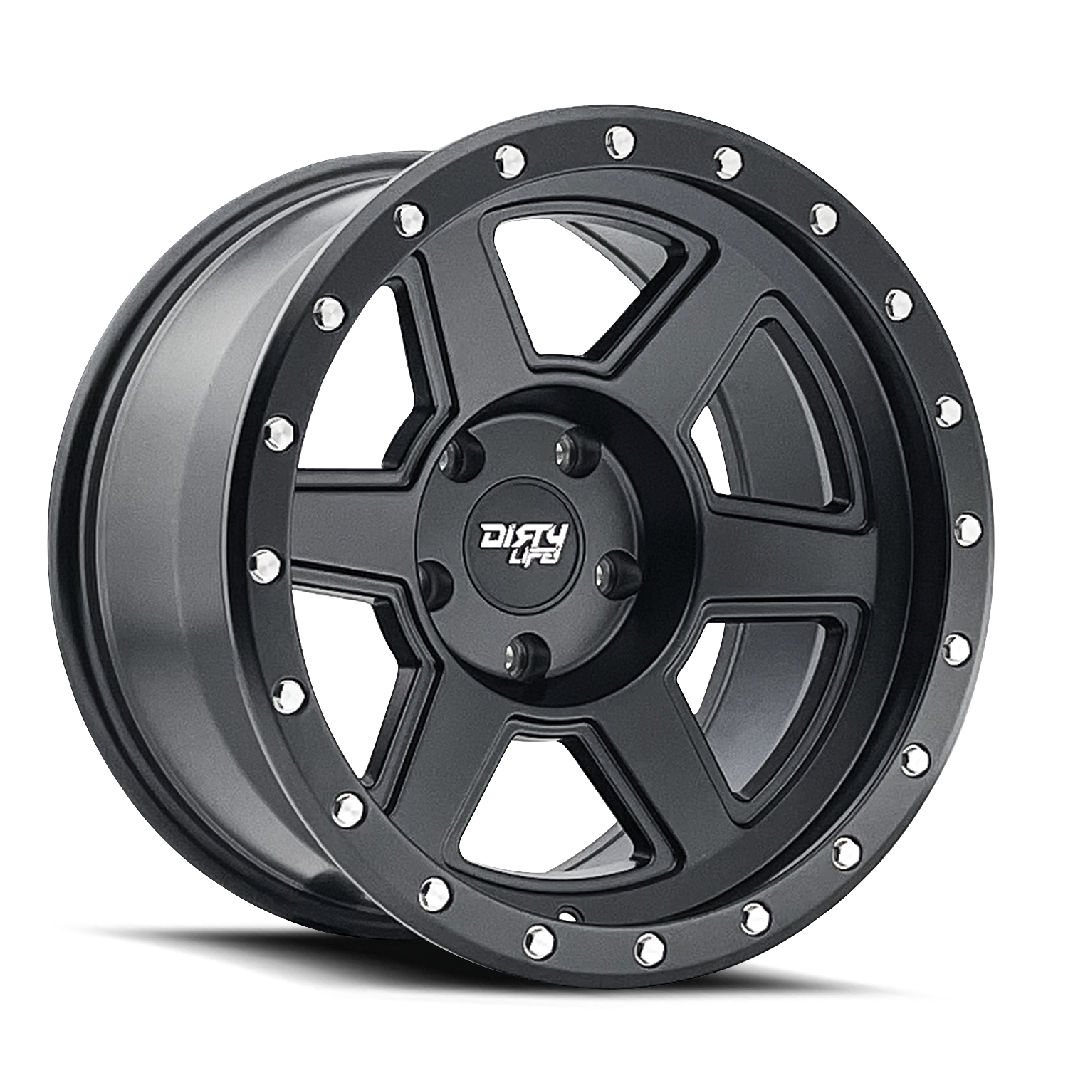 TWG DIRTY LIFE COMPOUND (9315) MATTE BLACK 18X9 6-135 -12MM 87.1MM