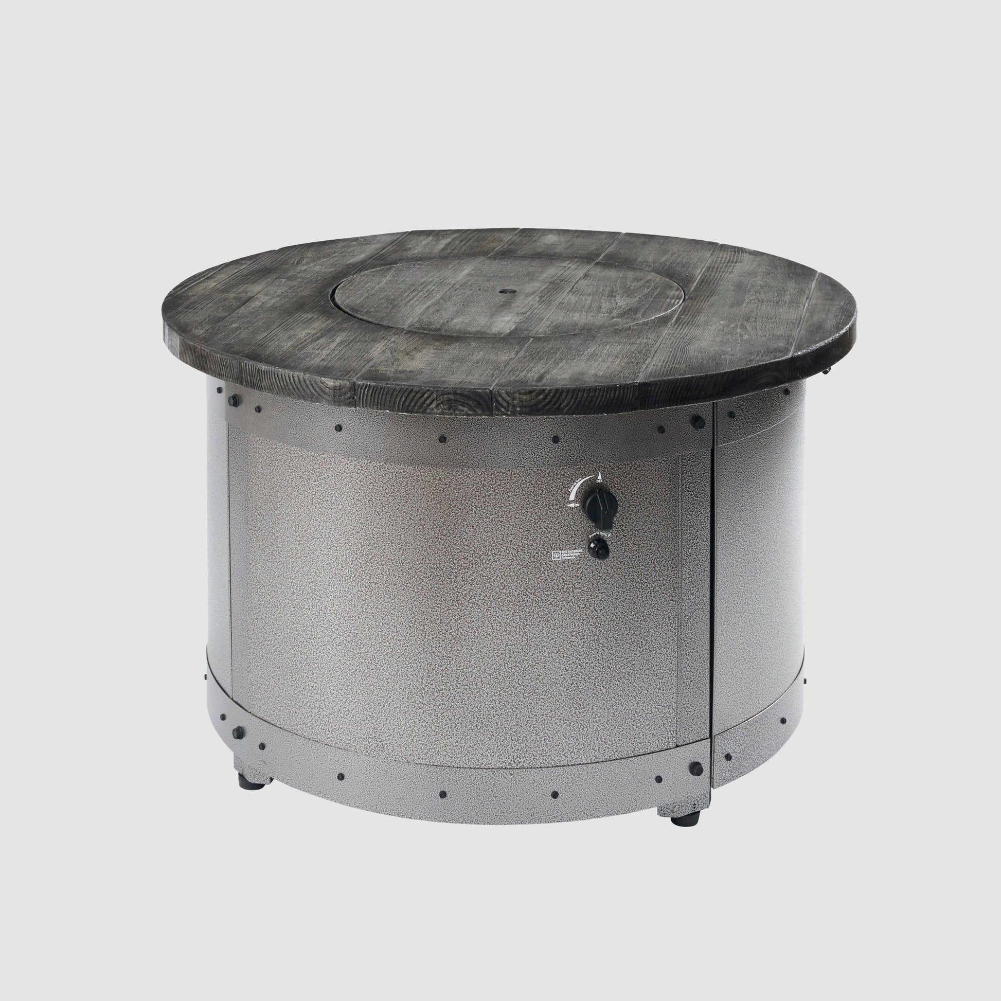 The Outdoor GreatRoom Company Edison Round Gas Fire Pit Table