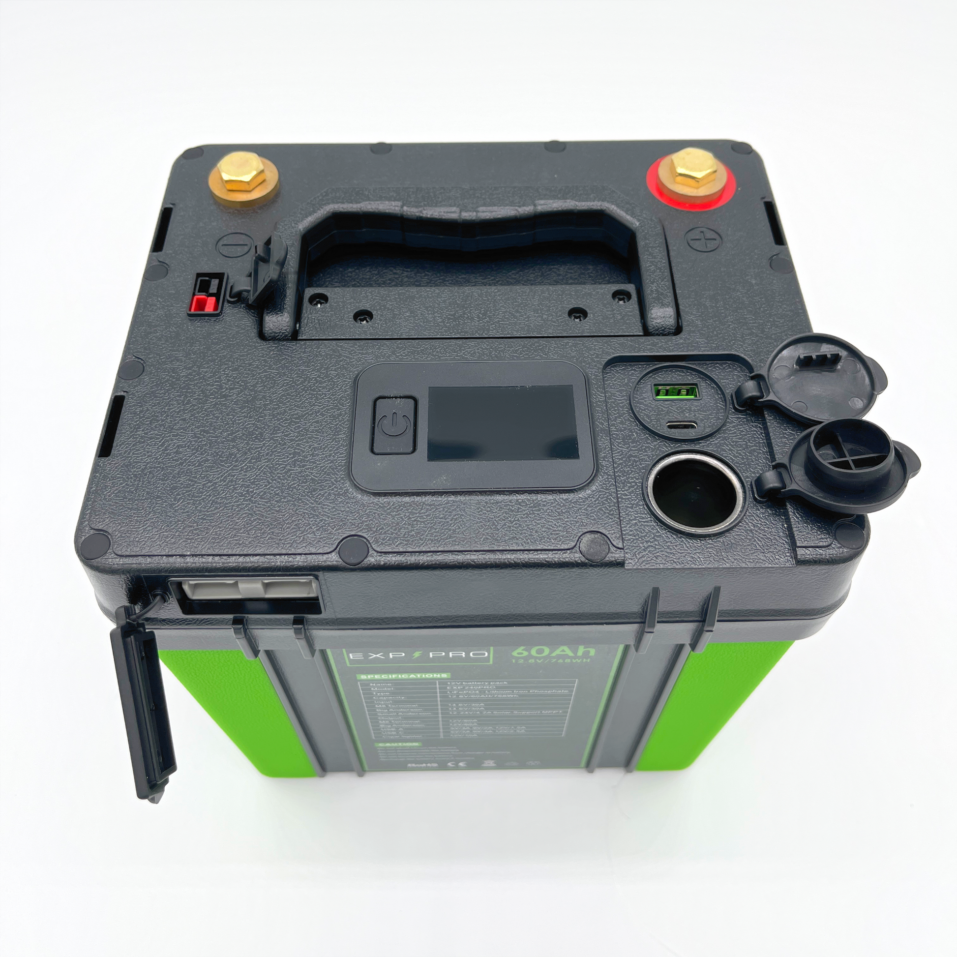 EXP240PRO CPAP Battery with DC Cord | Portable, Solar Rechargeable LiFePO4 Battery