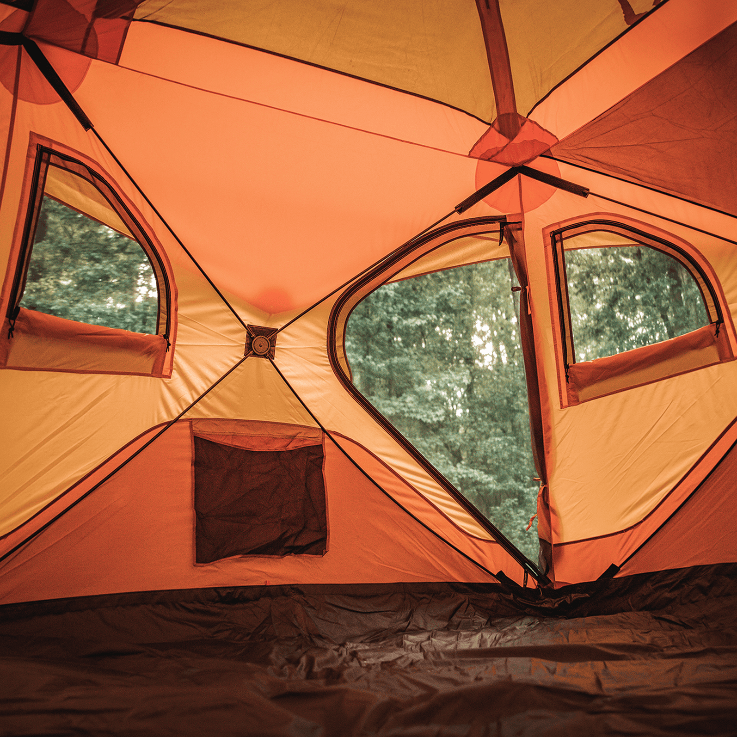 Gazelle T4 Hub Tent Overland Edition - Orange Sunset