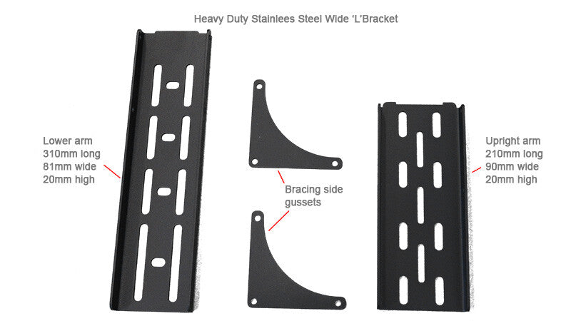 The Bush Company Awning Heavy Duty L Bracket Set