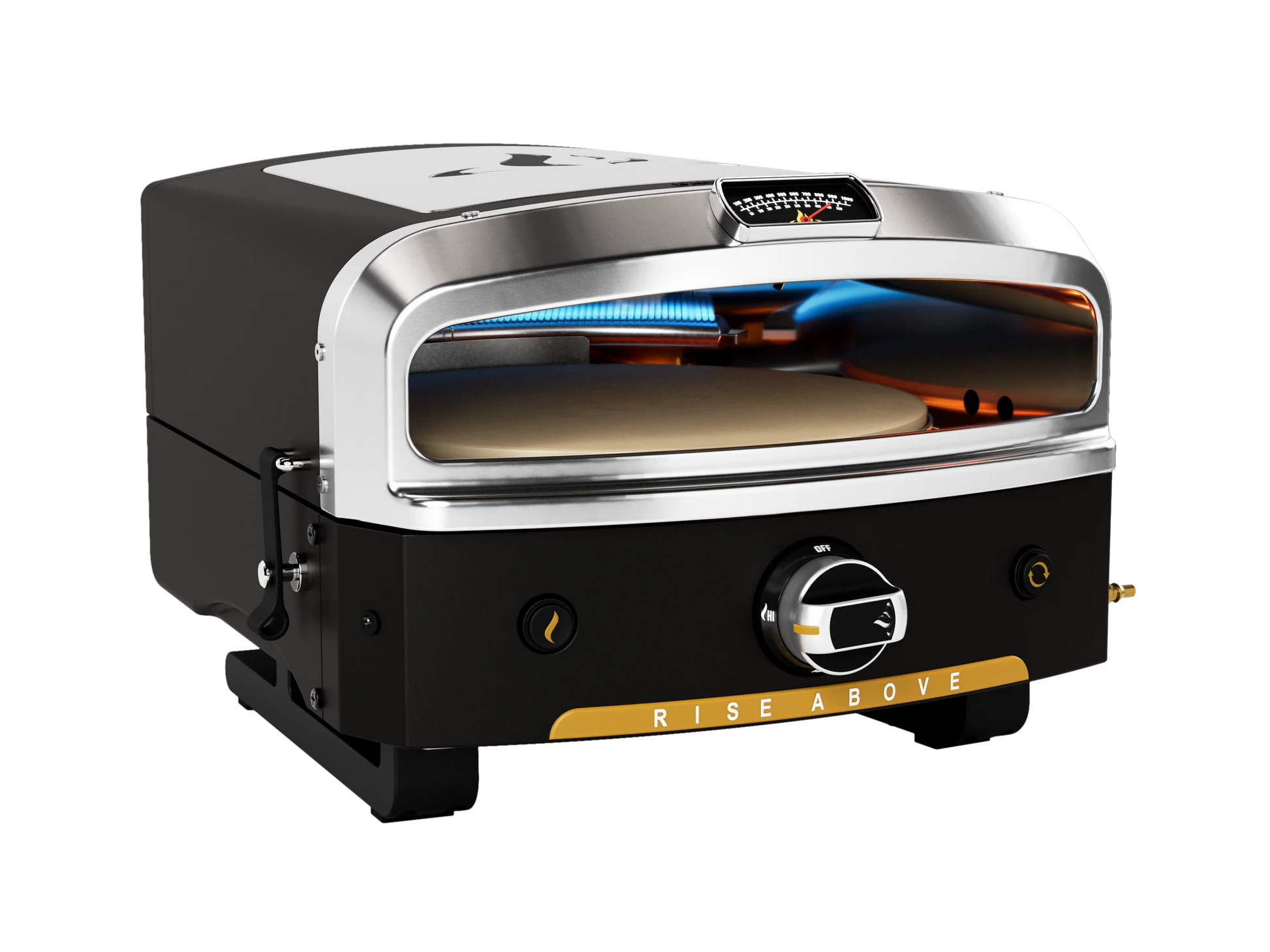 Halo Versa 16-Inch Propane Gas Powered Portable Pizza Oven with Rotating Cooking Stone