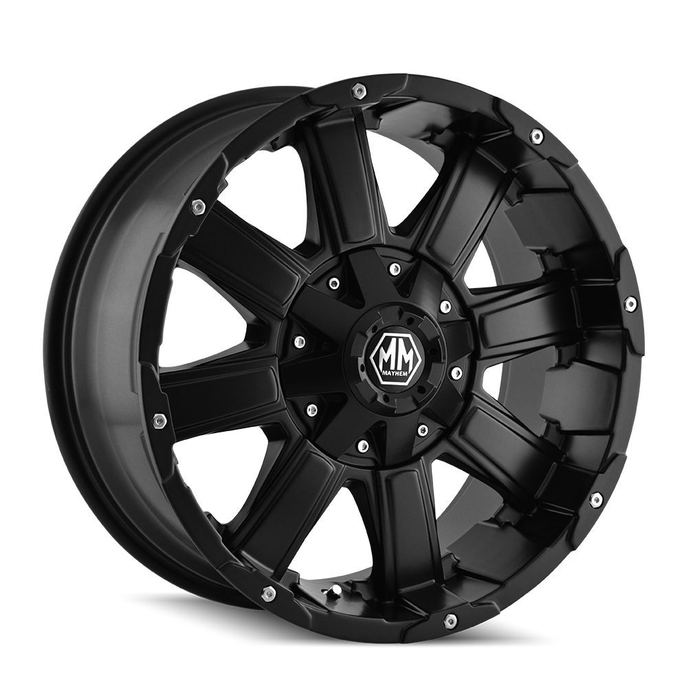 TGW MAYHEM CHAOS (8030) MATTE BLACK 18X9 5-127 18MM 87MM