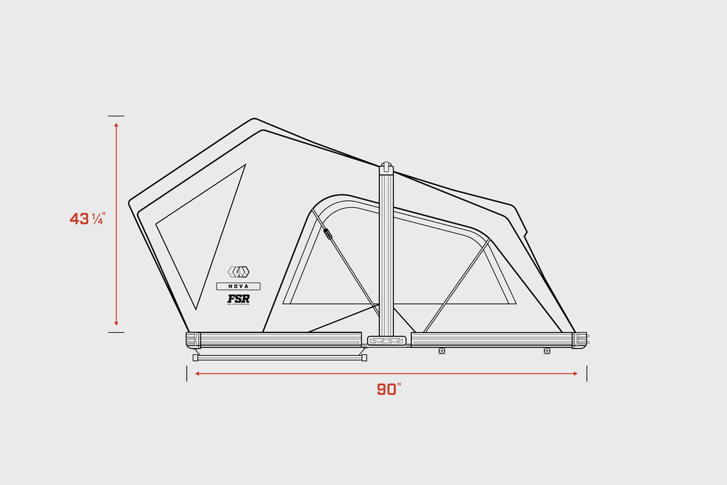 Nova King Hybrid Foldout Rooftop Tent