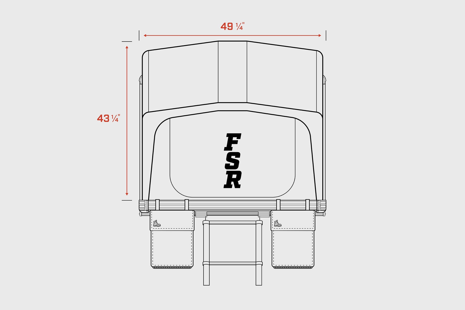 FSR Nova Hybrid Foldout Rooftop Tent