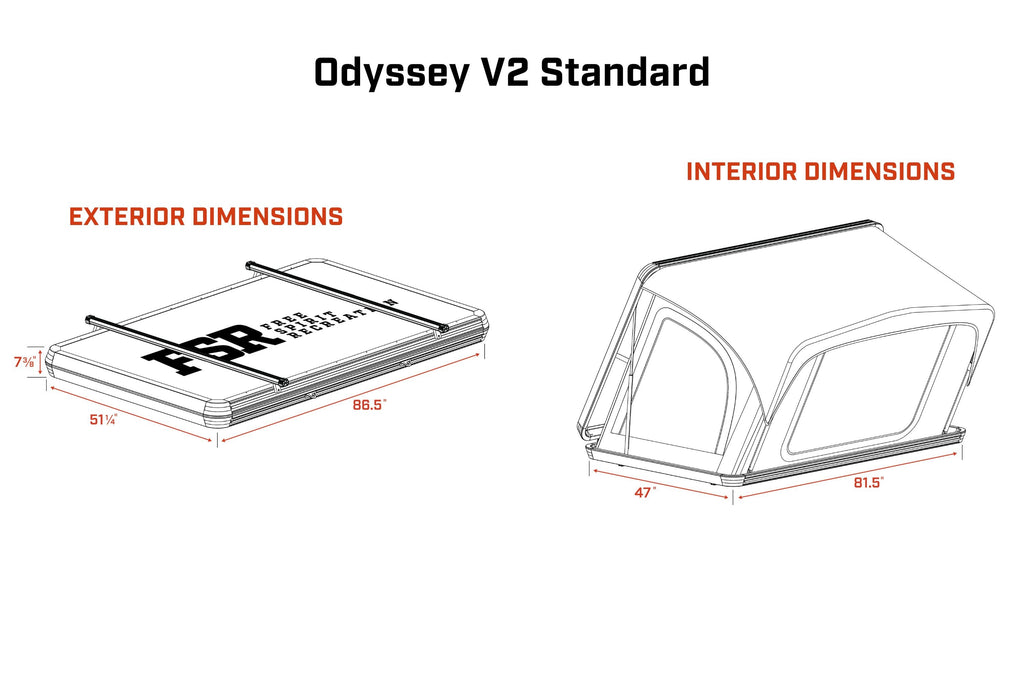 Odyssey V2 Standard Rooftop Tent