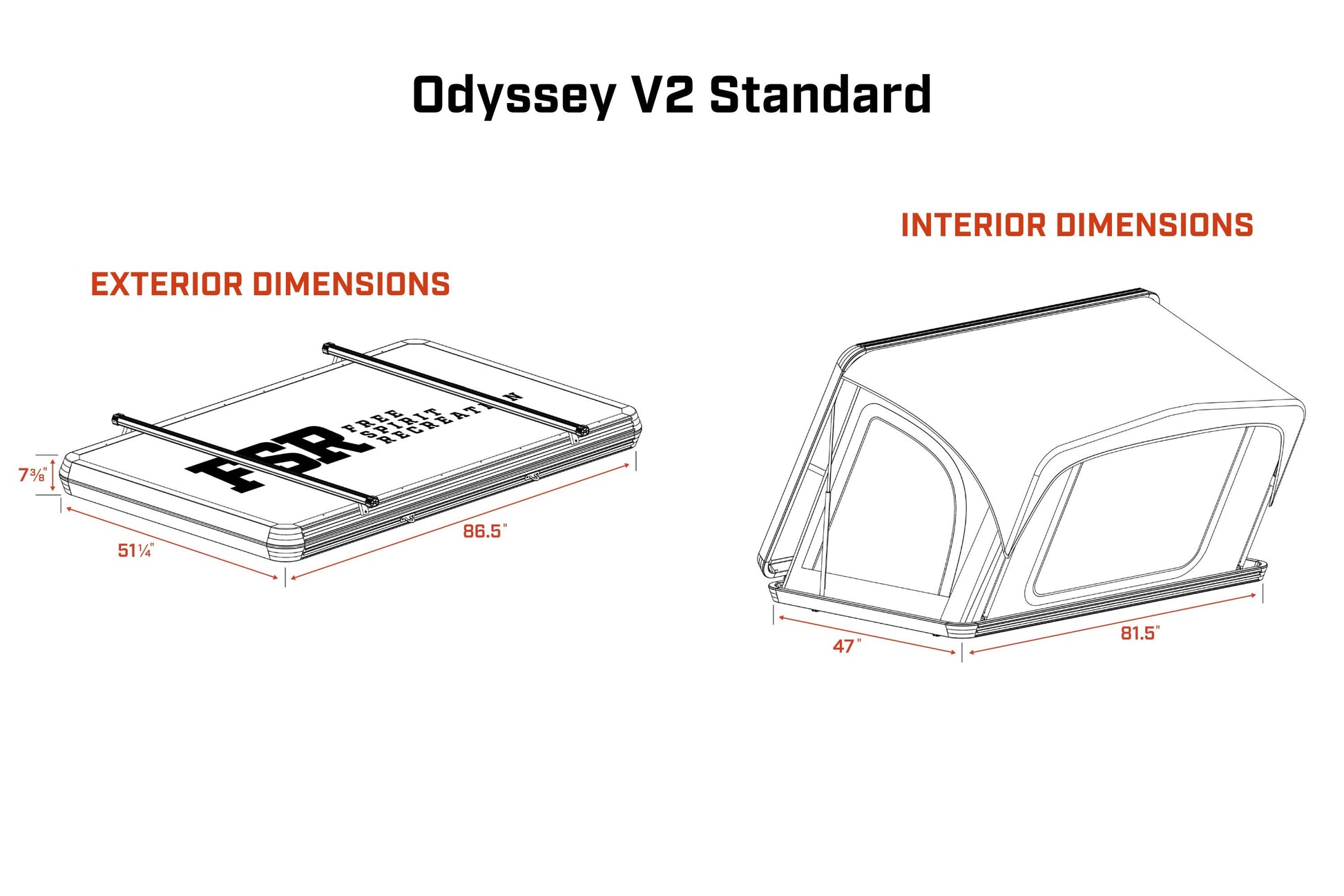 Odyssey V2 Standard Rooftop Tent