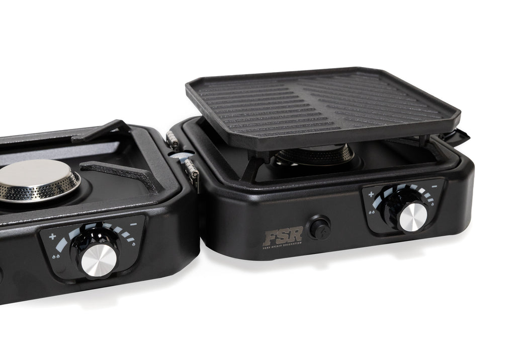 Portable 2 Burner Camp Stove & Wind Screen - Clearance