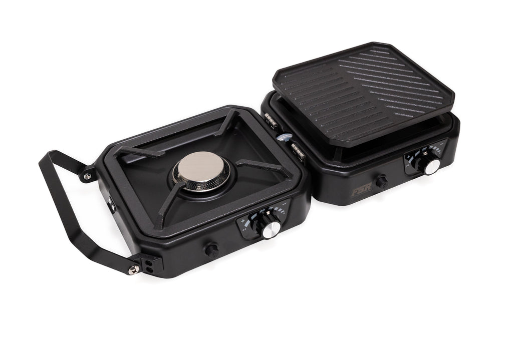 Portable 2 Burner Camp Stove & Wind Screen - Clearance