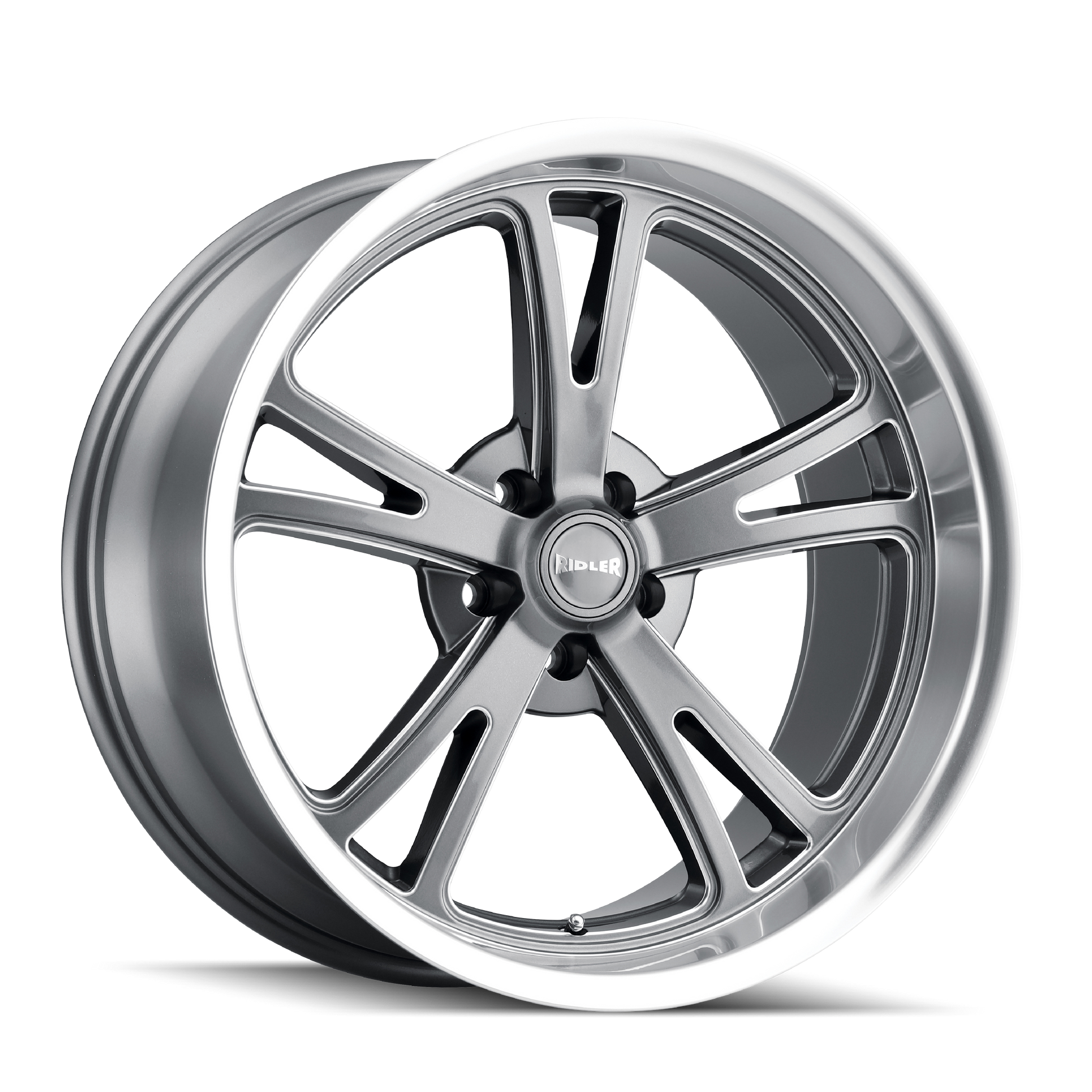 TWG RIDLER 606 (606) GLOSS GREY MACHINED 18X8 5-120.65 0MM 83.82MM