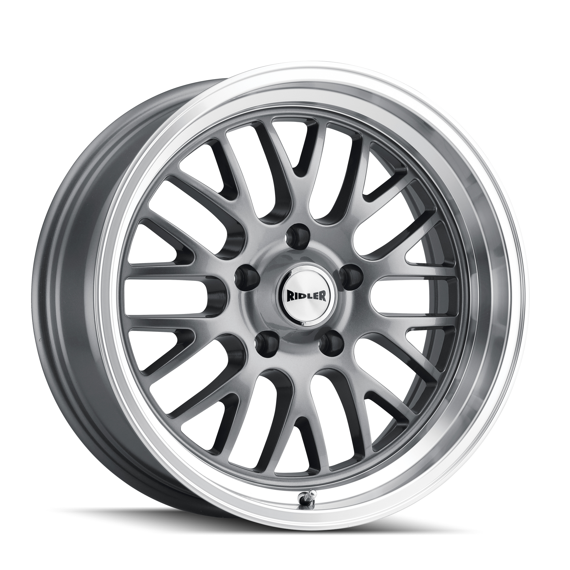 TWG RIDLER 607 (607) GLOSS GREY MACHINED 18X8 5-127 0MM 83.82MM