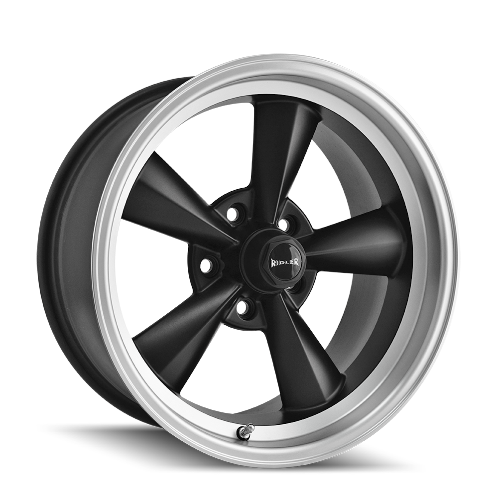 TWG RIDLER 675 (675) MATTE BLACK MACHINED 17X8 5-120.65 0MM 83.82MM