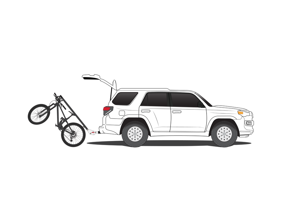 Lolo Racks 4 bike rack for 2" inch hitch (includes locking hitch bolt)