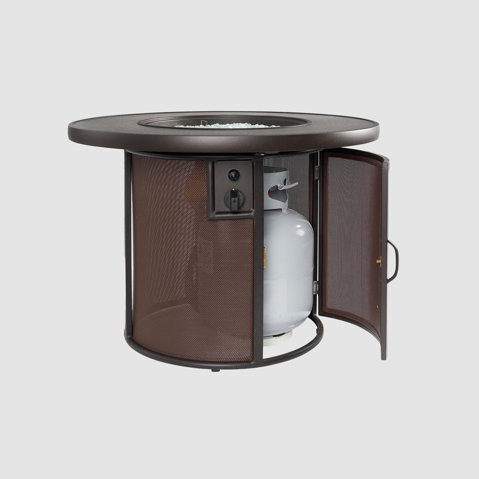 The Outdoor GreatRoom Company Stonefire Round Gas Fire Pit Table