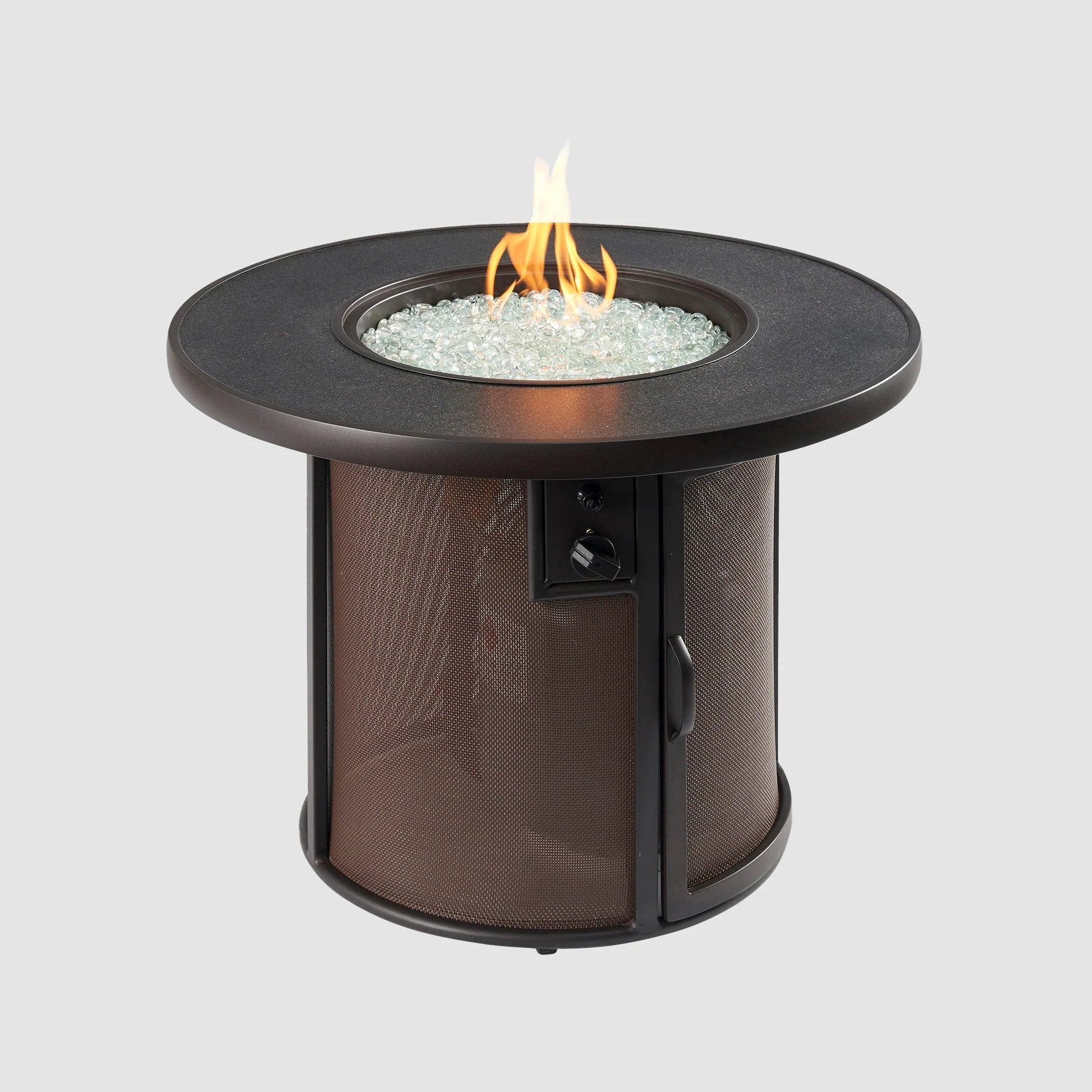 The Outdoor GreatRoom Company Stonefire Round Gas Fire Pit Table