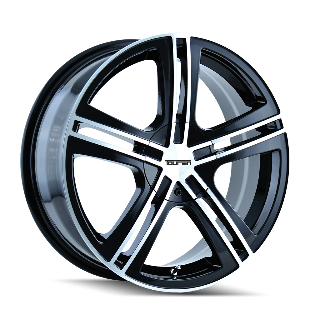 TWG TOUREN TR62 (3262) GLOSS BLACK MACHINED 17X7 5-112 40MM 72.62MM
